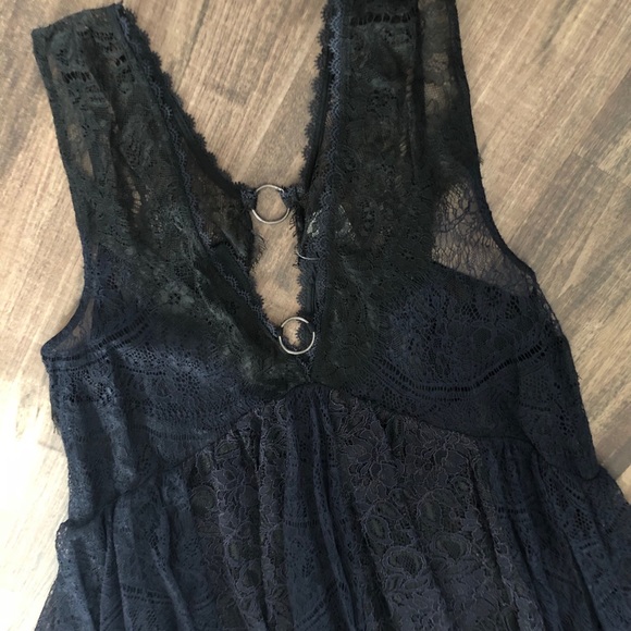 Free People - black lace Top / Dress - Small, NWT - Picture 8 of 8